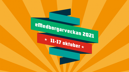 Logotyp eMedborgarveckan 11-17 oktober 2021