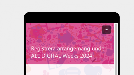 Registrera arrangemang under ALL DIGITAL Weeks 2024